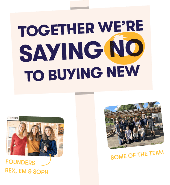 Together we're saying no to buying new.